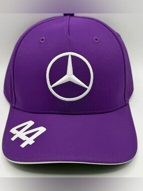 Mercedes AMG Petronas F1 Lewis Hamilton #44 Purple Kids/Youth Adjustable Hat